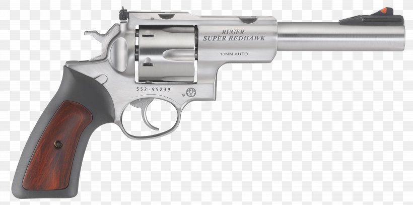 Ruger Redhawk Ruger Super Redhawk 10mm Auto Sturm, Ruger & Co. Revolver, PNG, 5052x2512px, 10mm Auto, Ruger Redhawk, Air Gun, Airsoft, Cartridge Download Free