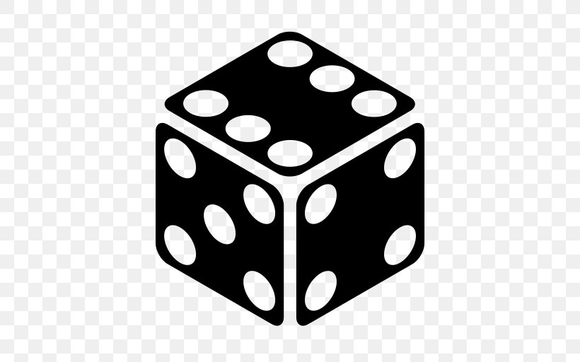 Six, PNG, 512x512px, Dice, Black, Black And White, Dice Game, Game Download Free