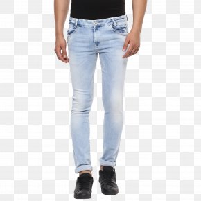Slim-fit Pants - Jeans Denim T-shirt Slim-fit Pants PNG