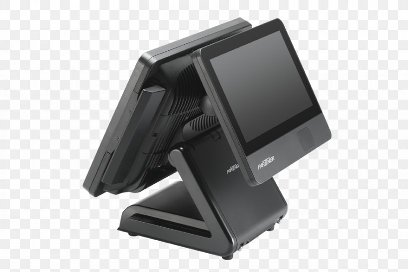 Point Of Sale Technology POS Solutions Computer Monitor Accessory Computer Hardware, PNG, 883x589px, Point Of Sale, Blagajna, Camera Accessory, Cash Register, Computer Hardware Download Free