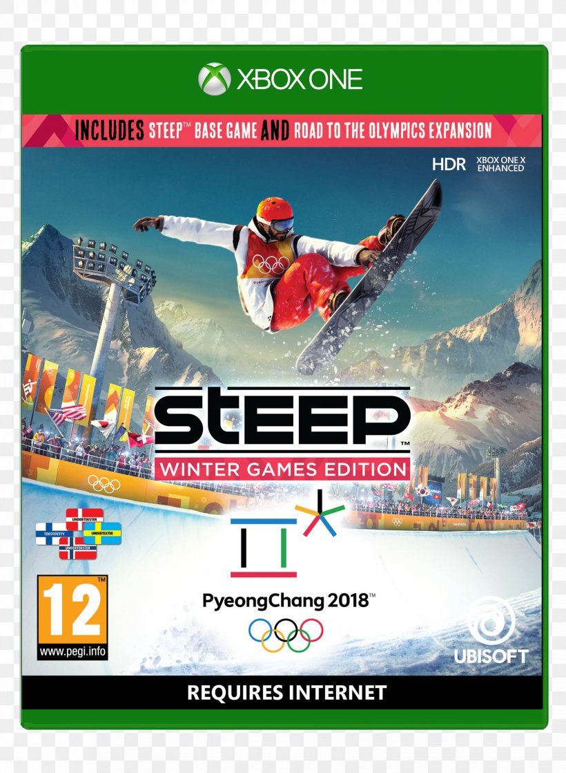 Steep: Road To The Olympics Olympic Games 2018 Winter Olympics Watch Dogs 2 Xbox One, PNG, 1650x2250px, Steep Road To The Olympics, Advertising, Brand, Display Advertising, Olympic Games Download Free
