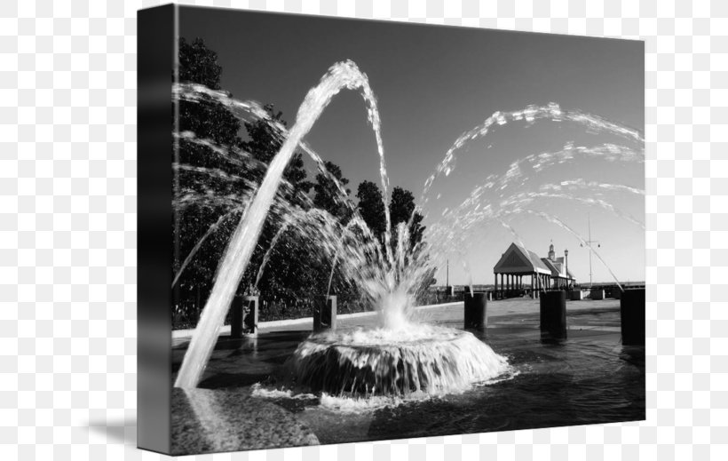 Water Resources Fountain Gallery Wrap Canvas Photography, PNG, 650x519px, Water Resources, Art, Black And White, Canvas, Fountain Download Free