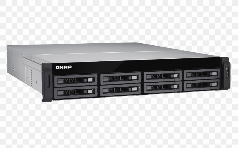 277 QNAP TS-EC880U-E3-4GE-R2 Network Storage Systems QNAP TS-EC880U-RP Data Storage QNAP QNAP TS-EC SAN/NAS Storage System, PNG, 3000x1875px, 10 Gigabit Ethernet, Network Storage Systems, Audio Receiver, Computer Servers, Data Storage Download Free