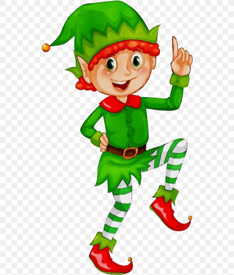 Christmas Elf, PNG, 532x963px, Watercolor, Christmas, Christmas Elf, Fictional Character, Paint Download Free