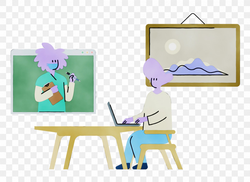 Human Cartoon Behavior Furniture Line, PNG, 2500x1826px, Telemedicine, Behavior, Cartoon, Furniture, Human Download Free
