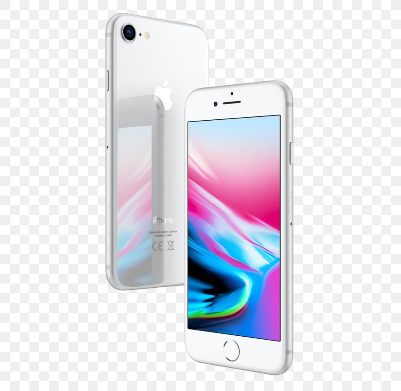 Apple IPhone 8 Plus Silver Smartphone, PNG, 800x800px, 64 Gb, Apple Iphone 8 Plus, Apple, Apple Iphone 8, Communication Device Download Free