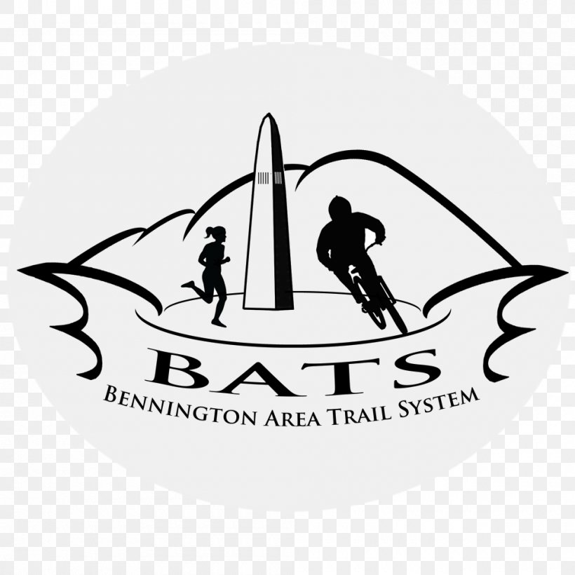 Bennington Banner Logo Trail Mountain Biking, PNG, 1000x1000px, Logo, Bennington, Bennington County Vermont, Black And White, Brand Download Free