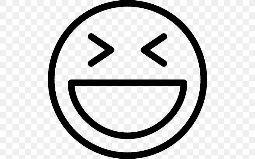 Smiley Emoticon Laughter, PNG, 512x512px, Smiley, Black And White, Emoticon, Facial Expression, Humour Download Free