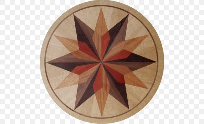 Compass Rose Inlay Marquetry Floor Medallions, PNG, 500x500px, Compass, Brown, Compass Rose, Floor, Floor Medallions Download Free