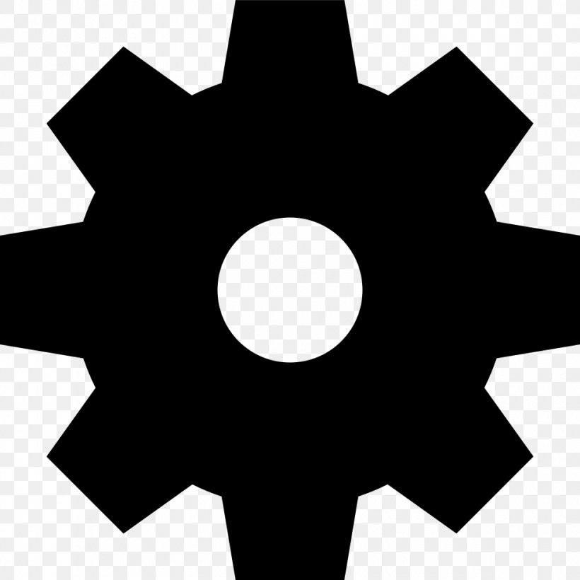 Gear Clip Art, PNG, 980x980px, Gear, Black And White, Copyright, Royaltyfree, Symbol Download Free