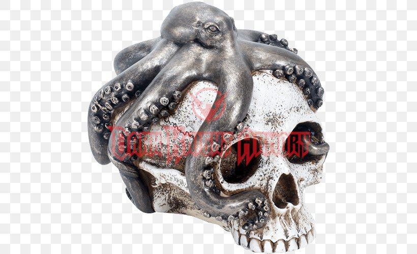 Octopus Skull Clothing Glass Head, PNG, 500x500px, Octopus, Bone, Ceramic, Clothing, Gift Download Free