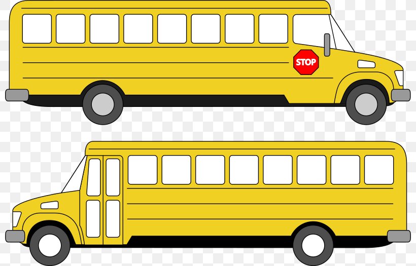 School Bus Yellow Clip Art, PNG, 800x525px, Bus, Brand, Bus Driver, Car, Commercial Vehicle Download Free