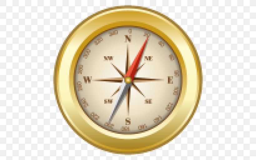 Compass North ICO Windsor Landing Apartments, PNG, 512x512px, Compass, Alarm Clock, Analog Watch, Clock, Compass Rose Download Free