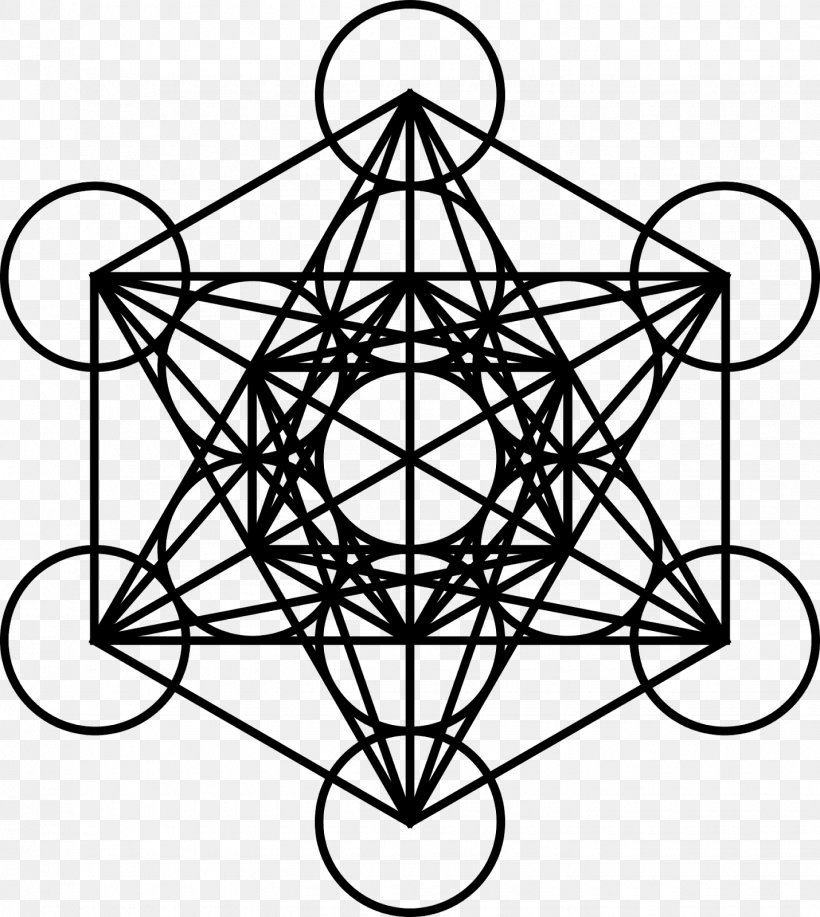 Metatron's Cube Sacred Geometry Overlapping Circles Grid, PNG, 1430x1600px, Metatron, Angel Of The Presence, Art, Black And White, Cube Download Free