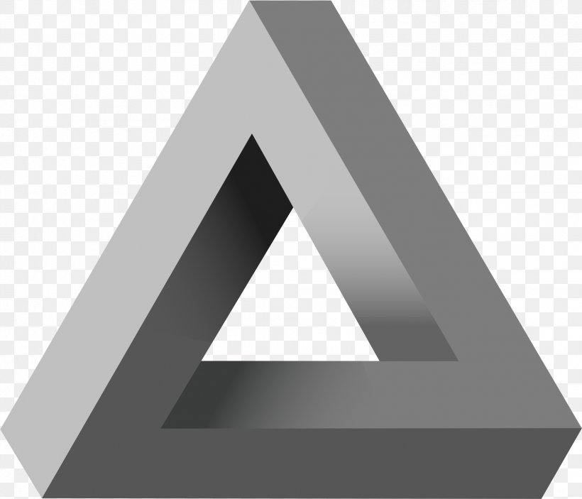 Penrose Triangle Penrose Stairs Impossible Object Geometry, PNG, 1995x1711px, Penrose Triangle, Brand, Drawing, Geometry, Impossible Object Download Free