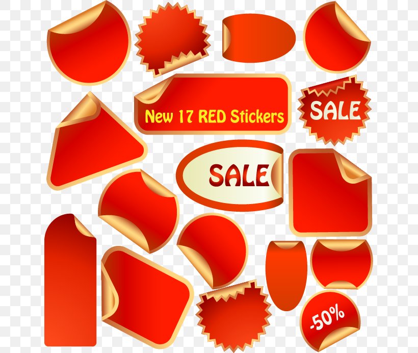 Sales Euclidean Vector Sticker Icon, PNG, 645x692px, Sales, Clip Art, Heart, Label, Orange Download Free
