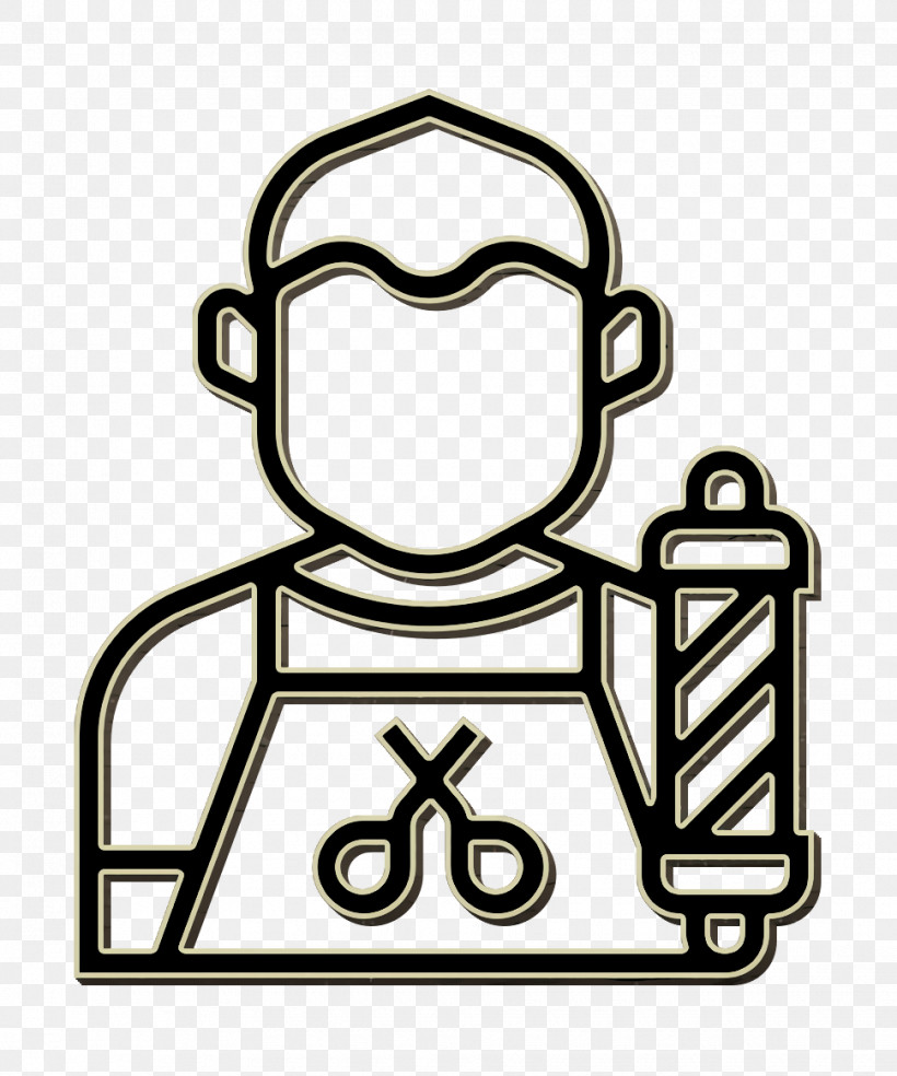 Barber Icon Jobs And Occupations Icon, PNG, 970x1164px, Barber Icon, Coloring Book, Jobs And Occupations Icon, Line, Line Art Download Free