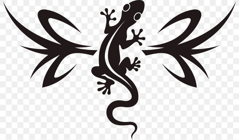 Lizard Reptile Gecko Drawing Tattoo, PNG, 800x481px, Lizard, Art, Bird, Black And White, Branch Download Free