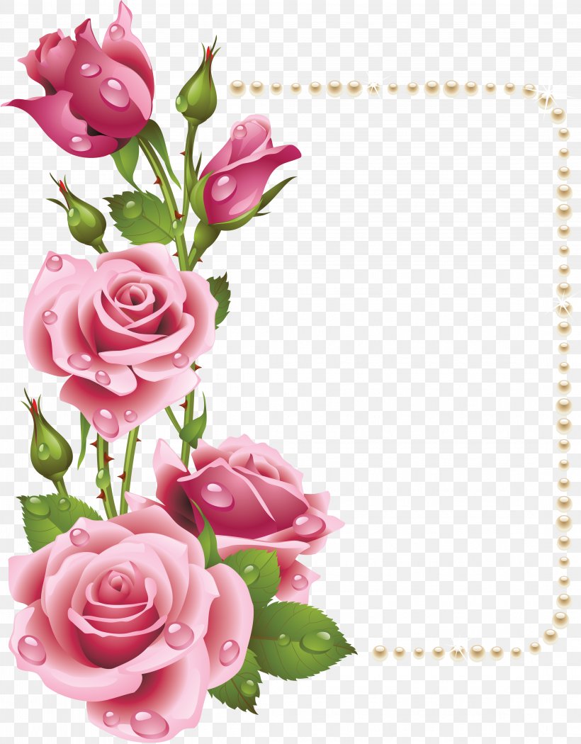 Rose Picture Frame Pink Clip Art, PNG, 4396x5630px, Rose, Artificial Flower, Color, Cut Flowers, Floral Design Download Free
