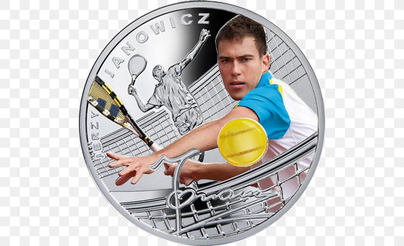 Jerzy Janowicz The Championships, Wimbledon Tennis Silver Coin, PNG, 500x500px, Jerzy Janowicz, Championships Wimbledon, Coin, Coin Collecting, Currency Download Free
