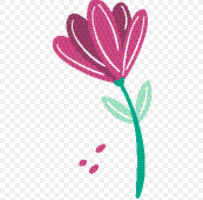 Pink Flower Cartoon, PNG, 409x810px, Petal, Botany, Flower, Flowering Plant, Heart Download Free