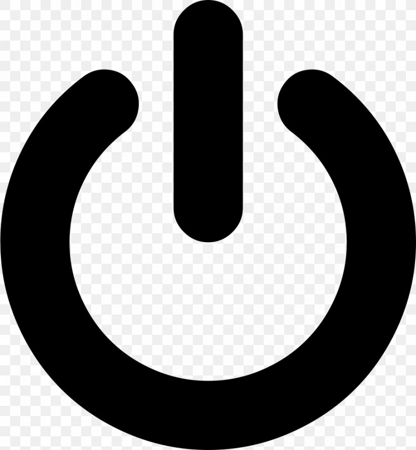 Power Symbol Button, PNG, 905x980px, Power Symbol, Black And White, Button, Font Awesome, Logo Download Free