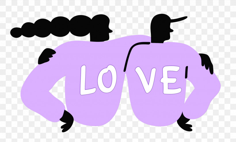 Lavender, PNG, 2500x1503px, Couple, Cartoon, Lavender, Logo, Love Download Free