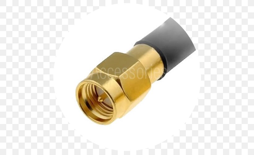 SMA Connector Coaxial Cable Aerials Electrical Cable LTE, PNG, 500x500px, Sma Connector, Aerials, American Wire Gauge, Brass, Coaxial Cable Download Free