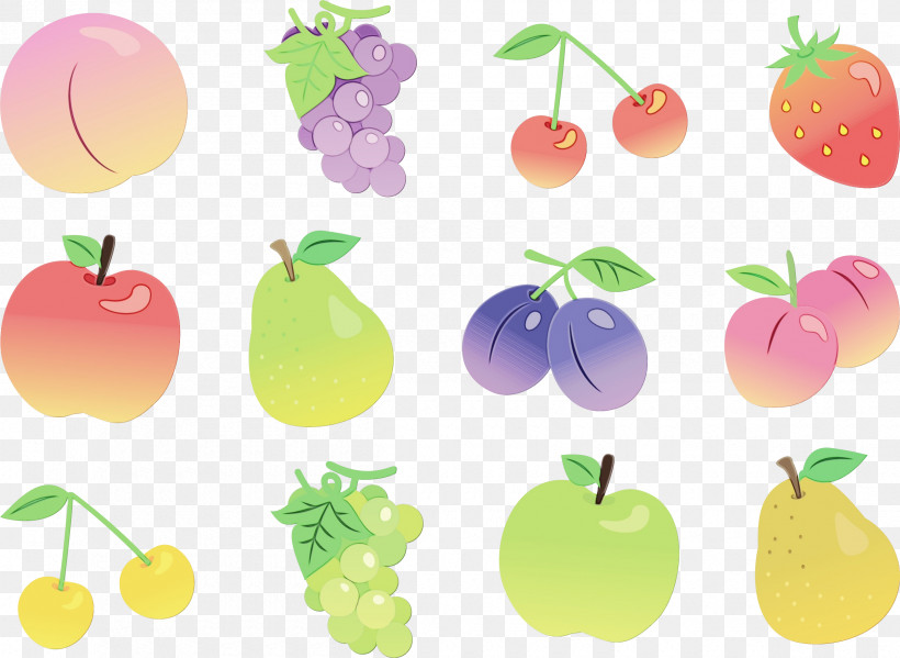 Vegetable Apple, PNG, 2400x1756px, Watercolor, Apple, Paint, Vegetable, Wet Ink Download Free