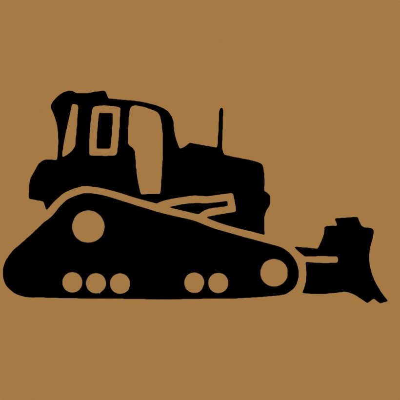 Bulldozer Excavator Heavy Machinery Architectural Engineering Clip Art, PNG, 1024x1024px, Bulldozer, Advertising, Architectural Engineering, Black And White, Business Download Free