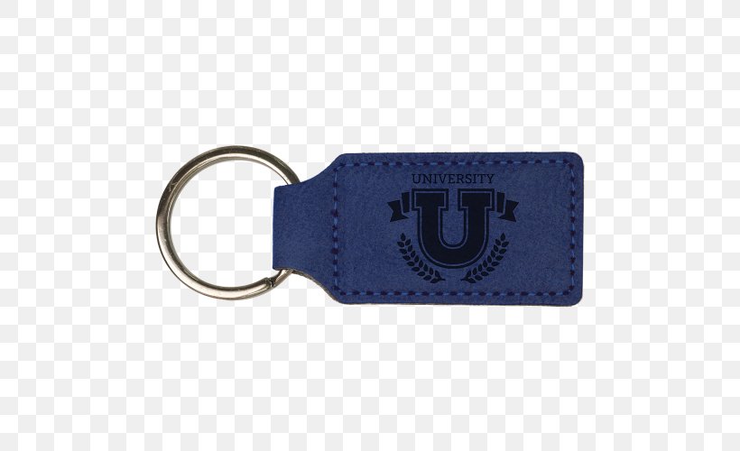 Key Chains Fob Blue Promotional Merchandise Product, PNG, 500x500px, Key Chains, Artificial Leather, Blue, Bottle Openers, Cobalt Blue Download Free