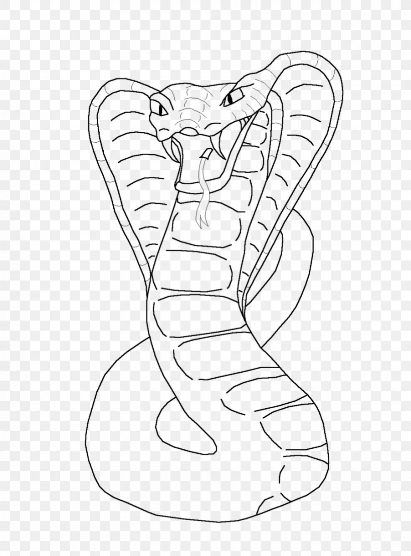Snake Line Art King Cobra Drawing, PNG, 900x1219px, Watercolor, Cartoon, Flower, Frame, Heart Download Free