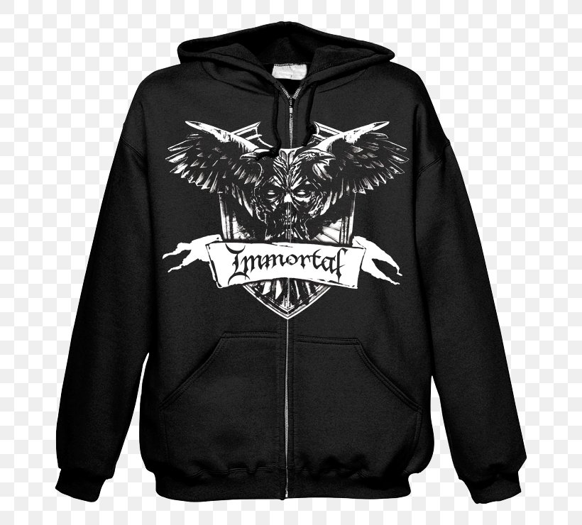 T-shirt Hoodie Immortal Clothing, PNG, 740x740px, Tshirt, Battles In The North, Black, Black Metal, Brand Download Free