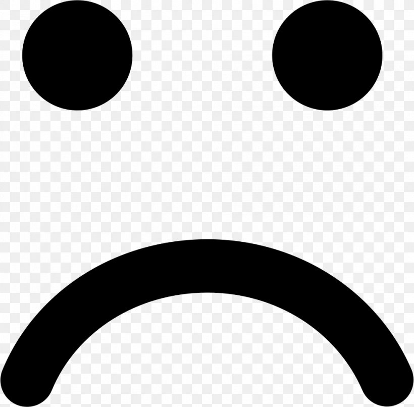 Frown Face Smiley Clip Art, PNG, 982x966px, Frown, Black, Black And White, Crying, Emoticon Download Free