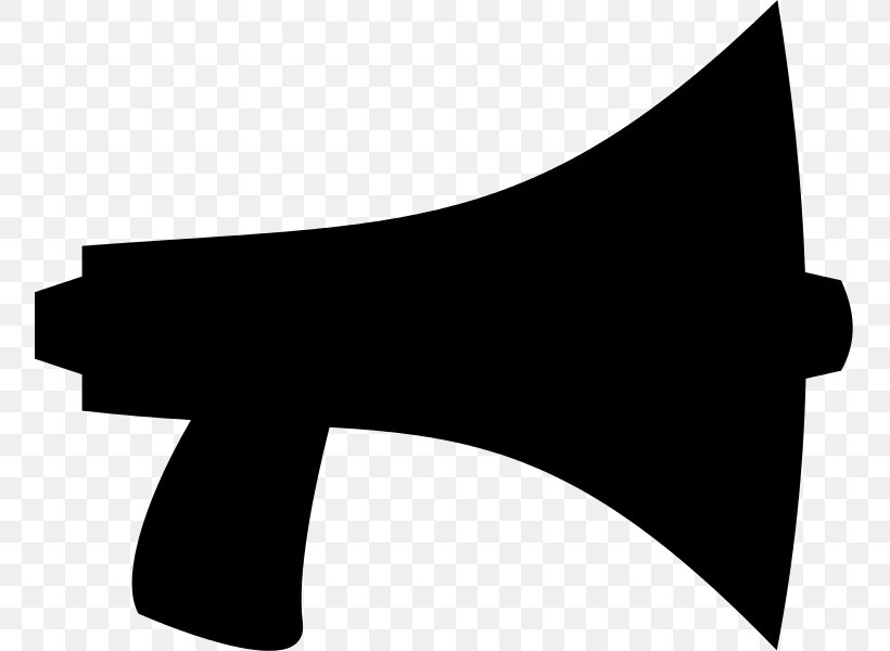 Megaphone Clip Art, PNG, 755x600px, Megaphone, Black, Black And White, Drawing, Monochrome Download Free