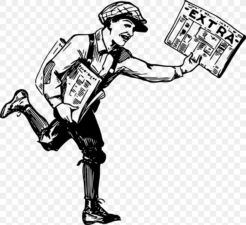 Paperboy Drawing Clip Art, PNG, 2396x2185px, Paper, Arm, Art, Black And White, Cartoon Download Free