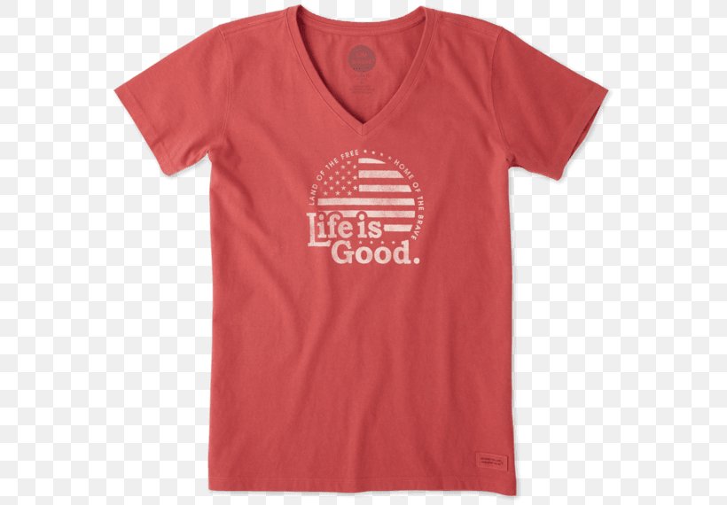 T-shirt Life Is Good Company Hoodie Sleeve, PNG, 570x570px, Tshirt, Active Shirt, Brand, Clothing, Clothing Accessories Download Free