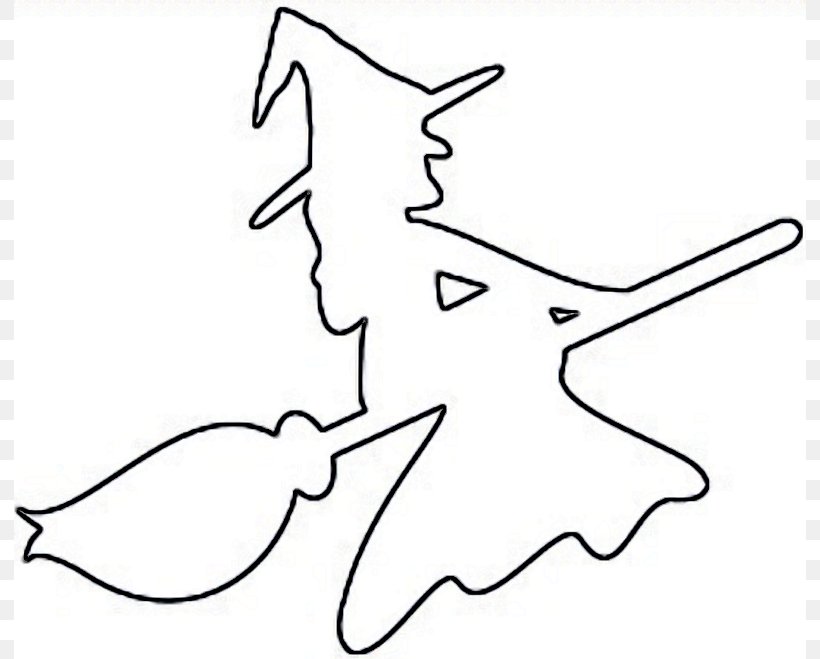 Witchcraft Drawing Outline Halloween Clip Art, PNG, 792x659px, Witchcraft, Area, Art, Black, Black And White Download Free