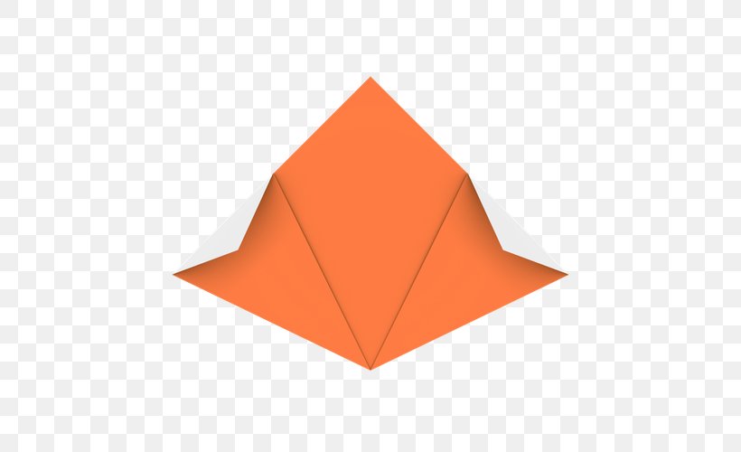 Origami Paper Line, PNG, 500x500px, Origami Paper, Art Paper, Orange, Origami, Paper Download Free