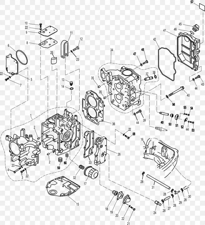 Outboard Motor Yamaha Motor Company Four-stroke Engine BMW X3 (F25), PNG, 1000x1094px, Outboard Motor, Artwork, Auto Part, Black And White, Bmw 1 Series Download Free