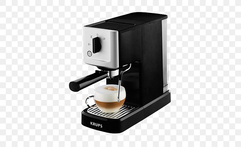 Espresso Machines Coffeemaker Krups, PNG, 500x500px, Espresso, Coffee, Coffeemaker, Drip Coffee Maker, Espresso Machine Download Free
