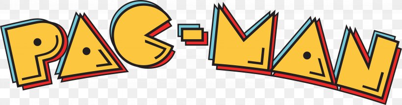 Pac-Man Logo Clip Art Vector Graphics Image, PNG, 4530x1184px, Pacman, Area, Brand, Emblem, Letras Download Free