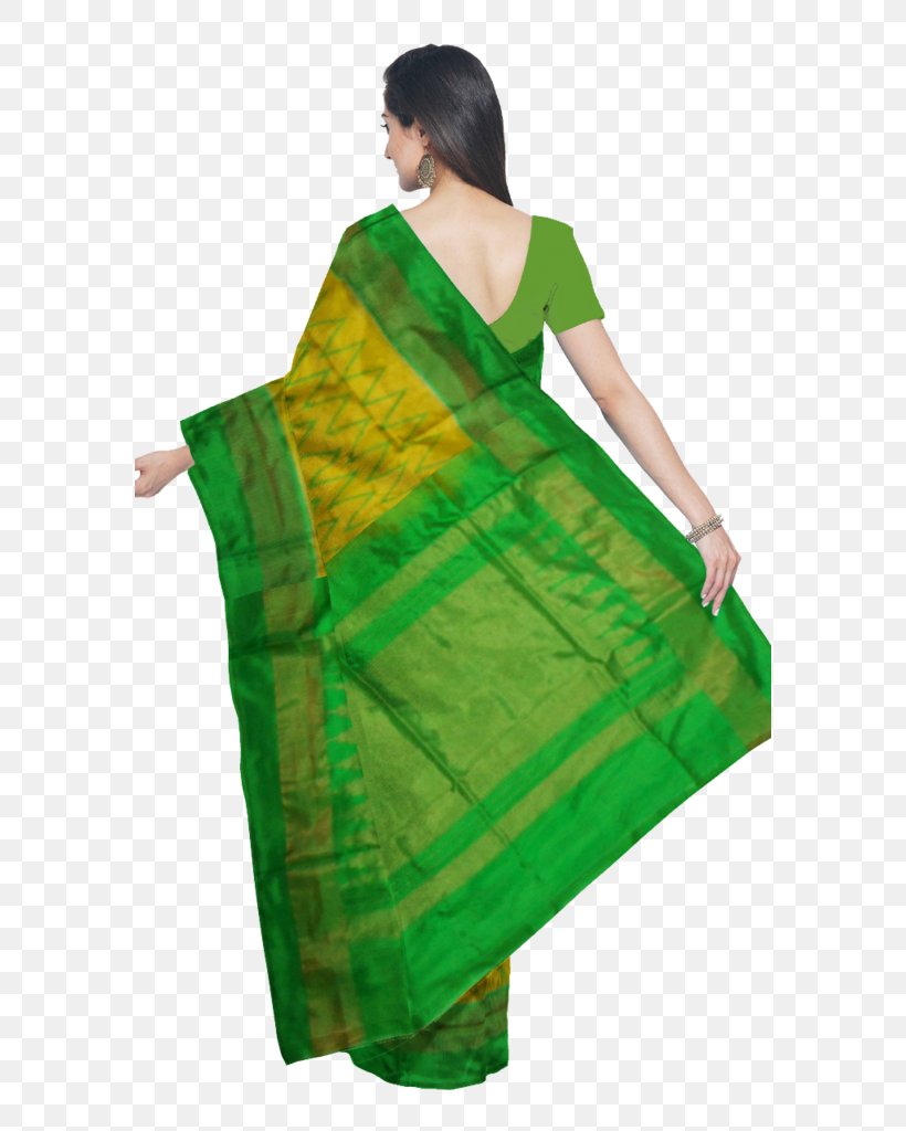 Uppada Zari Silk Sari Pochampally Saree, PNG, 576x1024px, Uppada, Blouse, Color, Gold, Green Download Free