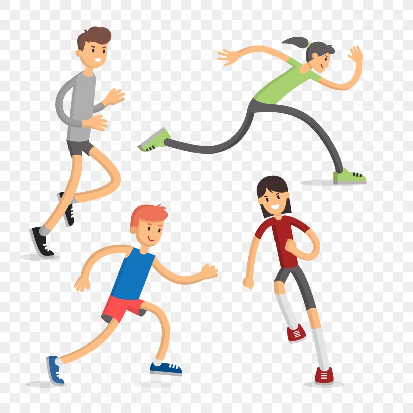 Vector Graphics Running Design, PNG, 3000x3000px, Running, Animation, Area, Cartoon, Child Download Free