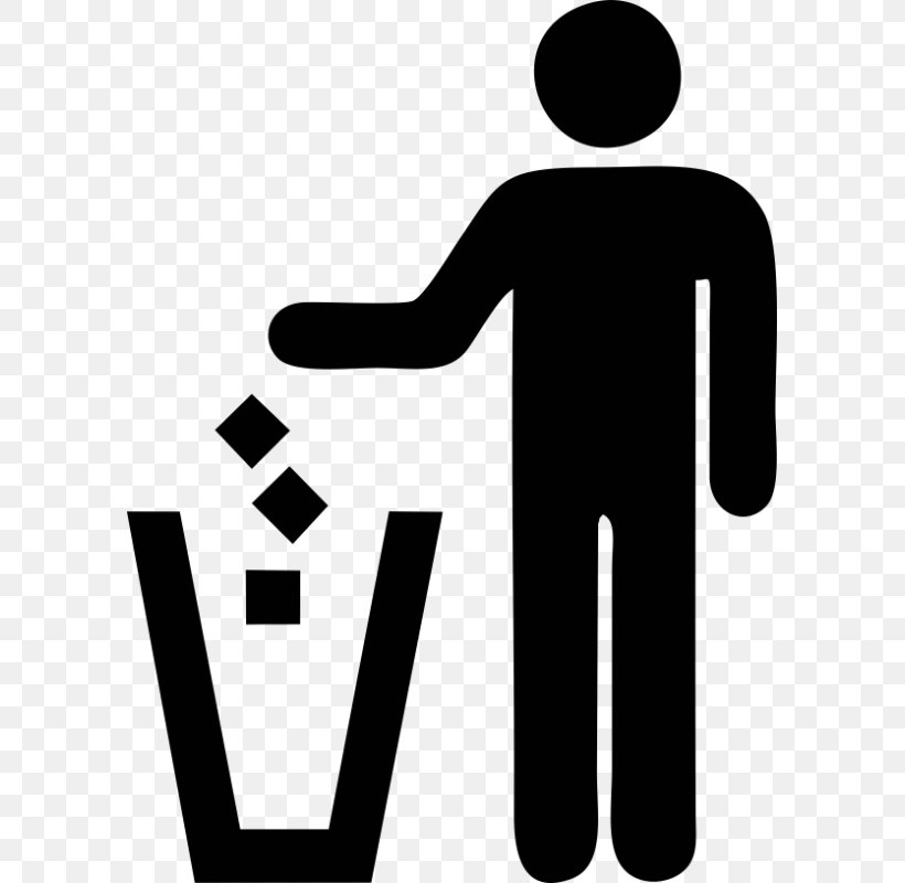 Litter Sign Symbol Rubbish Bins & Waste Paper Baskets, PNG, 800x800px, Litter, Area, Black And White, Brand, Cleaning Download Free