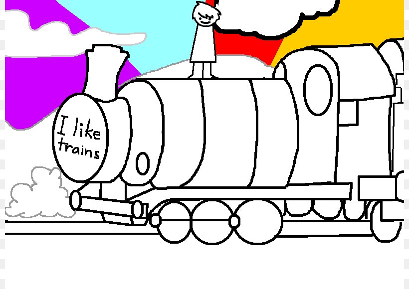 Train Cartoon Clip Art, PNG, 800x600px, Watercolor, Cartoon, Flower, Frame, Heart Download Free