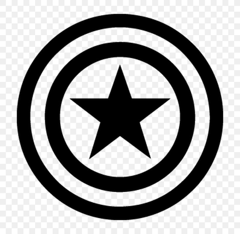 Captain America's Shield Logo Decal Stencil, PNG, 800x800px, Captain