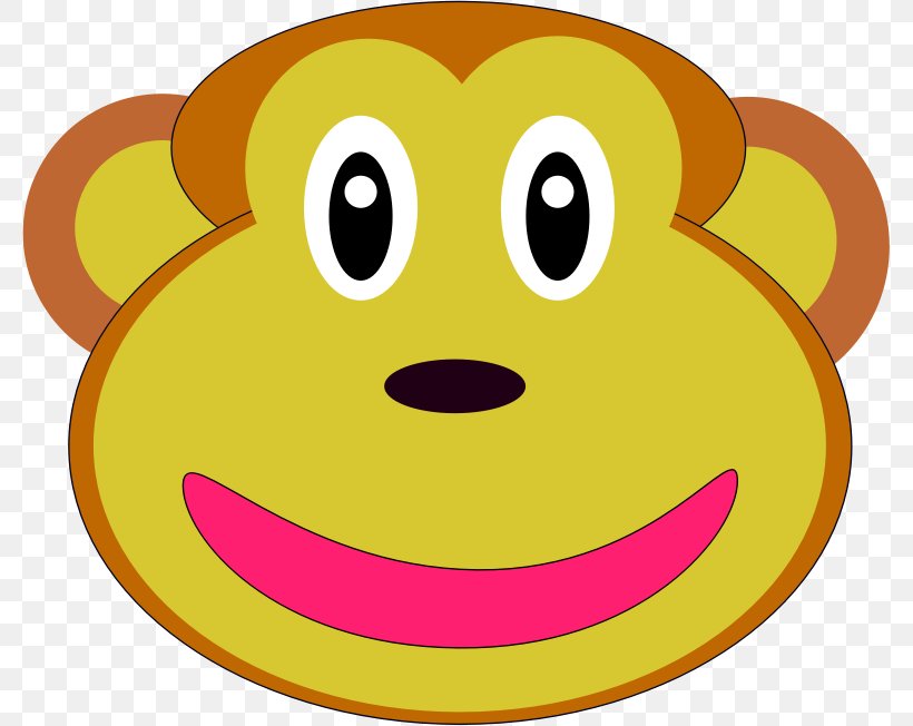 Smiley Ape Clip Art, PNG, 779x652px, Smiley, Ape, Emoticon, Icon Design, Monkey Download Free