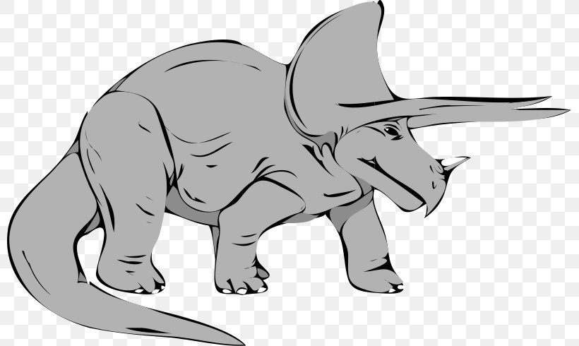Baby Triceratops Apatosaurus Tyrannosaurus Brontosaurus, PNG, 800x490px, Triceratops, Apatosaurus, Artwork, Baby Triceratops, Black And White Download Free