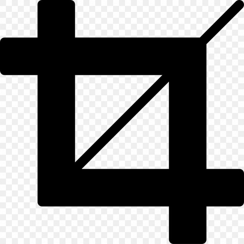 Cropping Icon Design, PNG, 980x980px, Cropping, Black And White, Cross, Gd Graphics Library, Icon Design Download Free